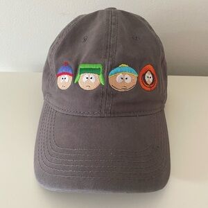 Official South Park Unisex Embroidered Baseball Cap Brown